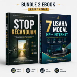 PAKET 2 Buku (STOP KECANDUAN + 7 Usaha modal internet)